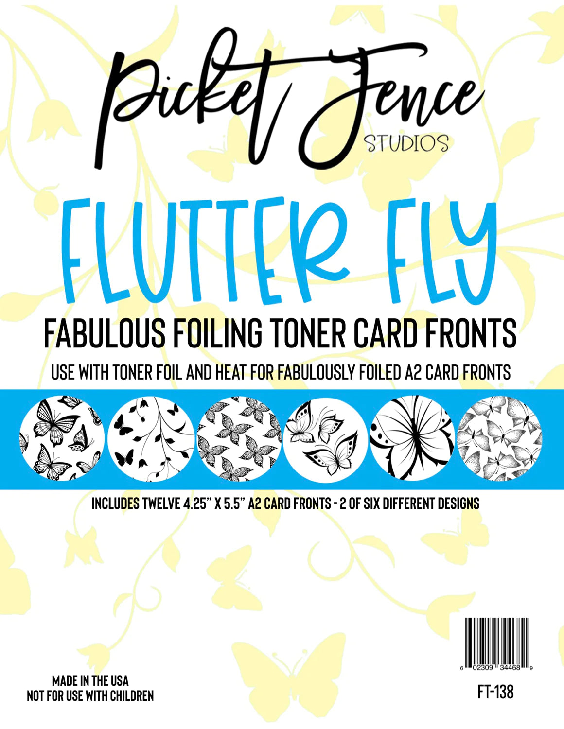 Thermal - Regulating Bamboo Sheets for All - Season ComfortFabulous Foiling Toner Card Fronts - Flutter Fly