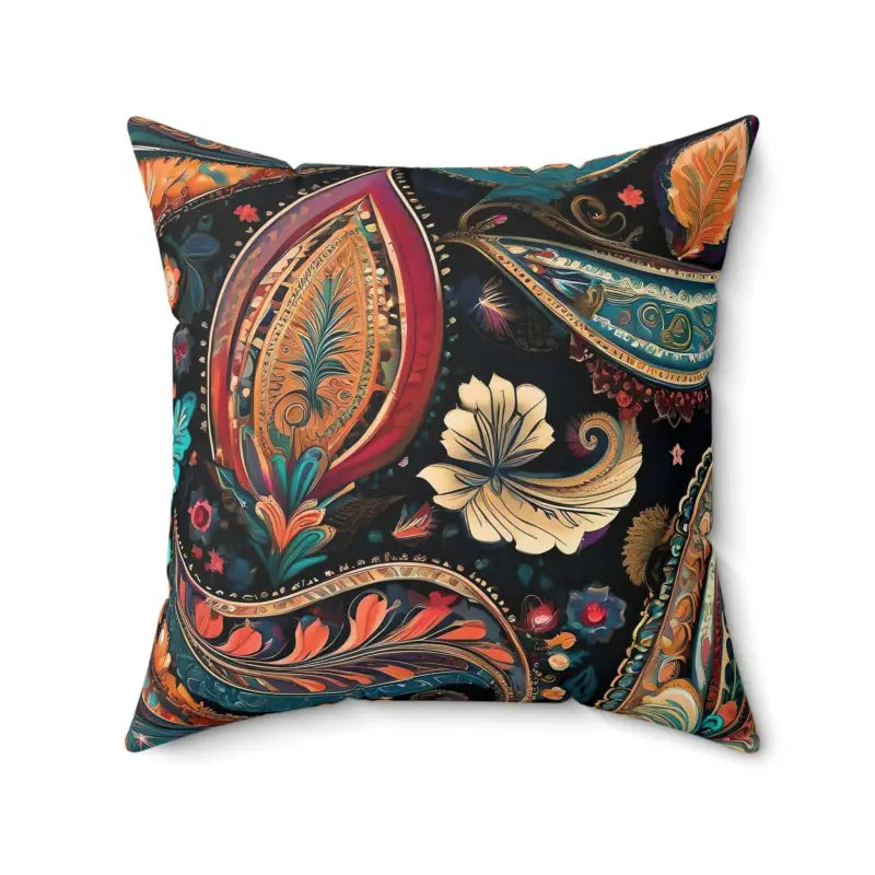 Square Pillows for Modern Home DecorElevate your Space with Vibrant Paisley Pattern Pillow