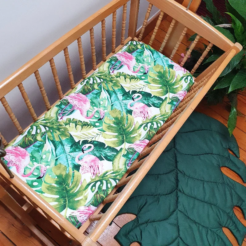 Quilted Cotton Sheets for a Warm and Inviting BedSet of 2 Flamingo Crib sheets