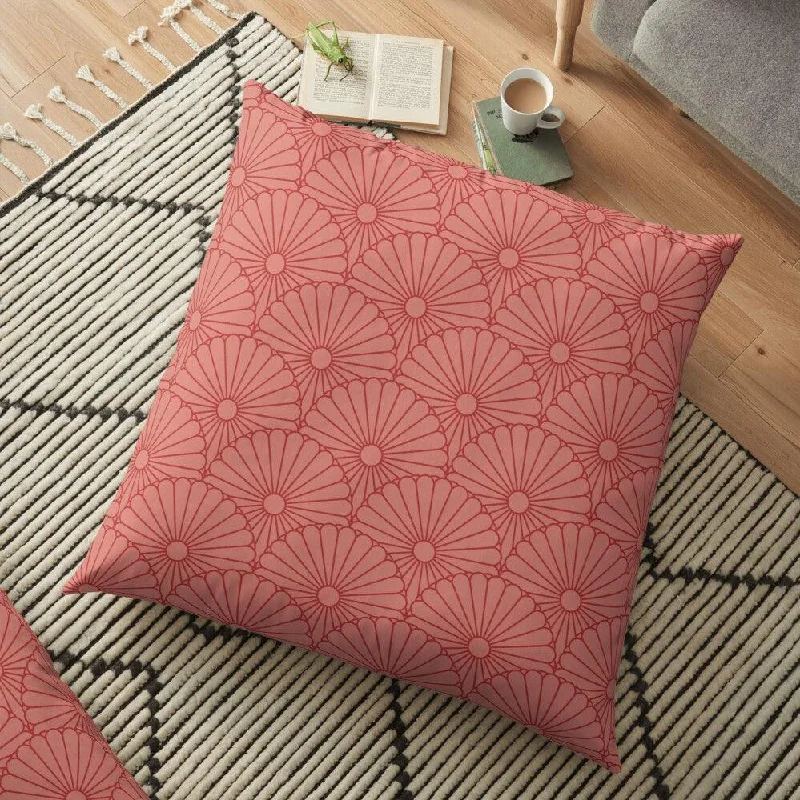 Soft and Fluffy Pillows for Bedroom ComfortRed Chrysanthemum Outdoor Pillows
