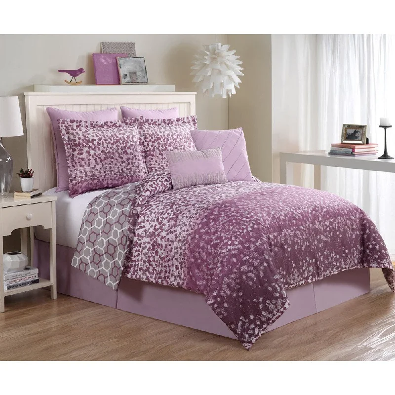 Synthetic - filled comforters like polyester for affordability and hypoallergenic propertiesRyder 8-piece Comforter Set
