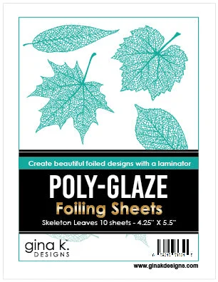 Quilted Cotton Sheets for a Warm and Inviting BedPoly-Glaze Foiling Sheets - Skeleton Leaves