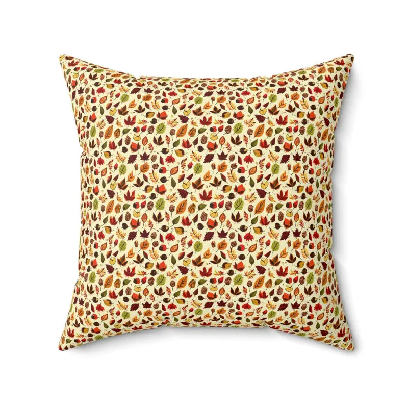 Silk Pillows for Smooth Skin and HairCozy Up with Autumn Leaves Pattern Square Pillow