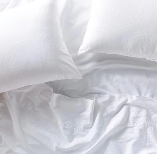 Hotel - quality duvet covers for a luxurious feel at homeOrganic Relaxed Sateen Alpine White Bedding by Coyuchi