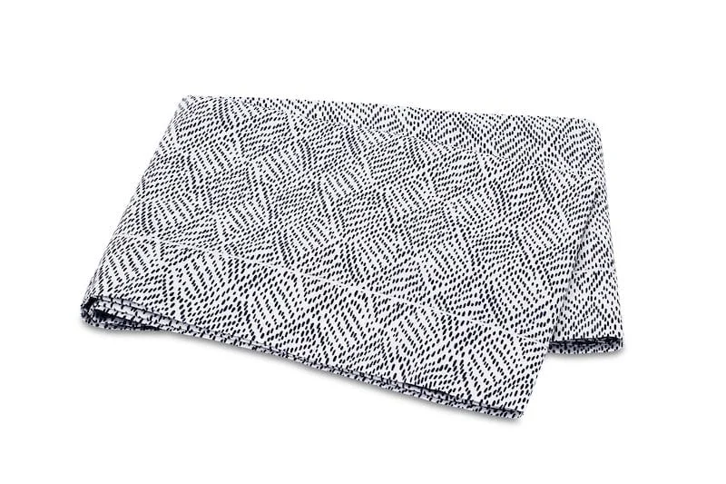 Organic cotton duvet covers for a chemical - free and eco - friendly optionDuma Diamond Navy Bedding | Matouk Schumacher