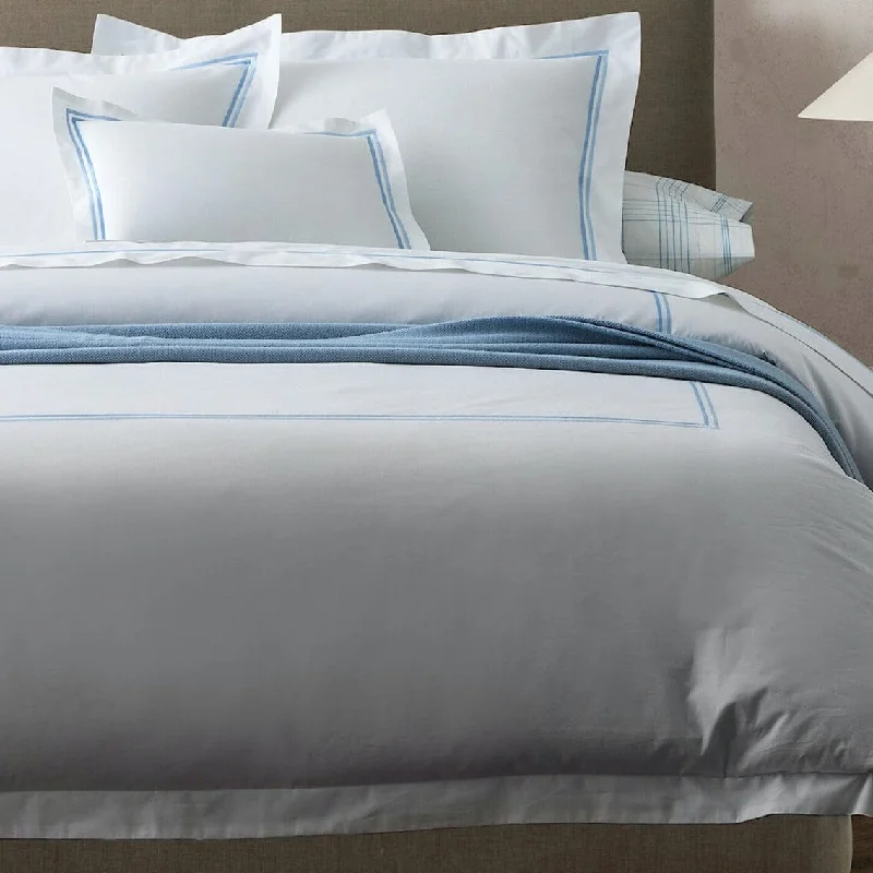 Floral - printed duvet covers for a romantic and feminine touchEssex Light Blue Bedding by Matouk