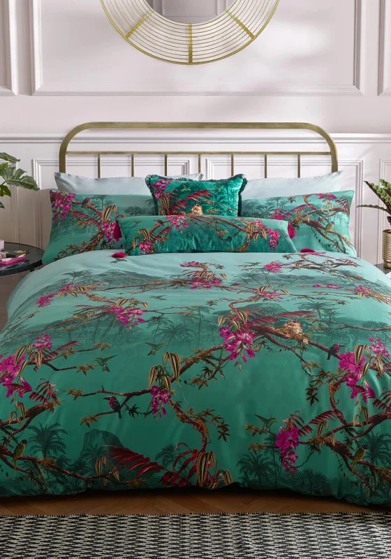 Floral - printed duvet covers for a romantic and feminine touchTed Baker Hibiscus Duvet Cover, Jade Floral - printed duvet covers for a romantic and feminine touchTed Baker Hibiscus Duvet Cover, Jade