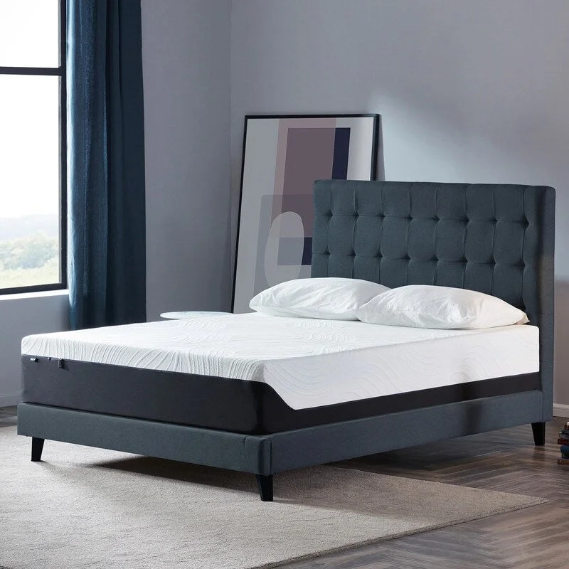 Bamboo - charcoal infused mattresses for odor absorption12 " Gel Memory Foam Mattress,Plush,King