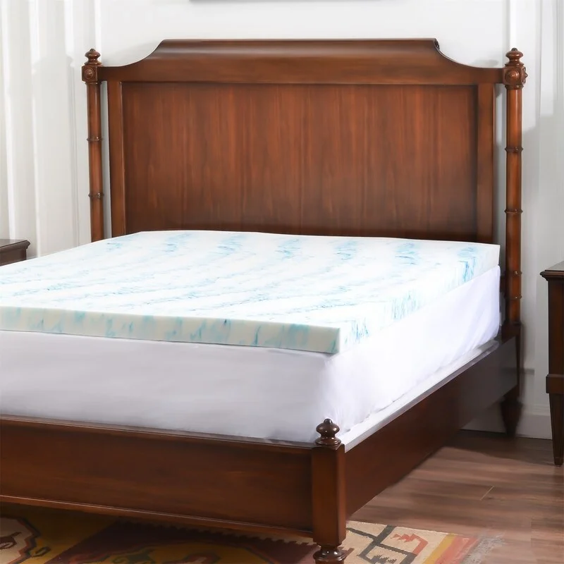 Innerspring mattresses with coil counts for support3" Gel and Aloe Infused Memory Foam Mattress Topper, King