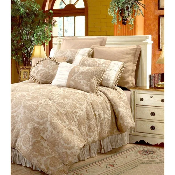 Duck down comforters with a softer feel and good warmth retentionAlexis 8-piece Comforter Set