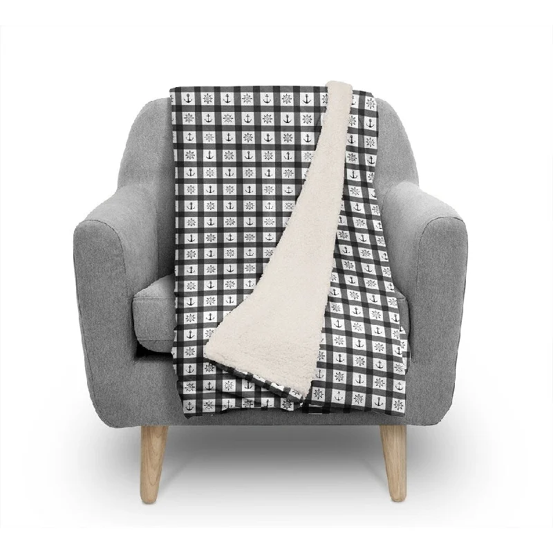 Wool - filled comforters with natural moisture - wicking and temperature - regulating featuresANCHOR GALORE BLACK AND WHITE Sherpa Comforter - 30X40 Wool - filled comforters with natural moisture - wicking and temperature - regulating featuresANCHOR GALORE BLACK AND WHITE Sherpa Comforter - 30X40