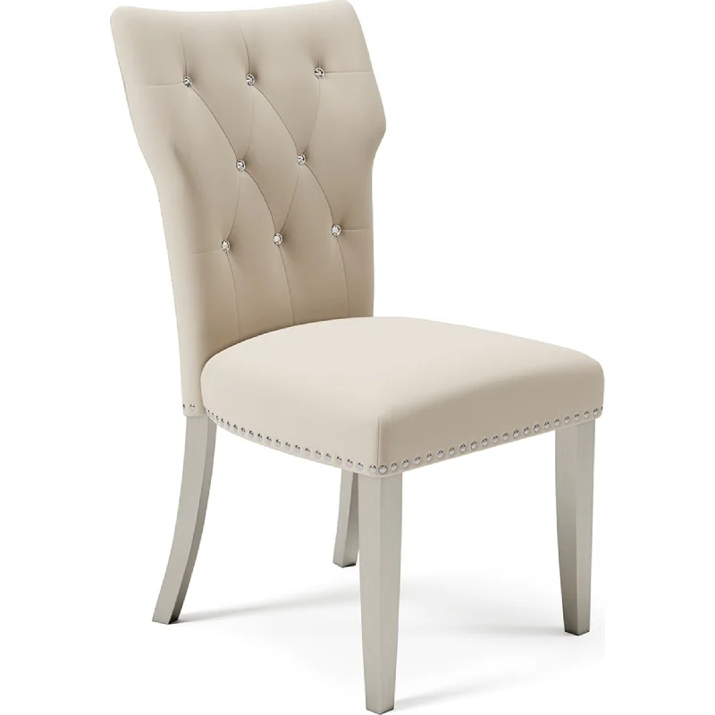 Latex mattresses with natural bounce and breathabilityChevanna Side Chair - Cream - (D744-01)