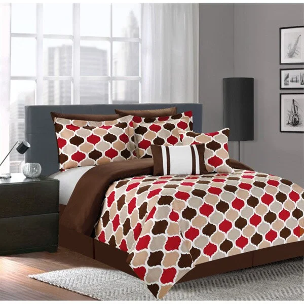 Microfiber - filled comforters that are lightweight and easy to care forDelta Red 7-piece Comforter Set