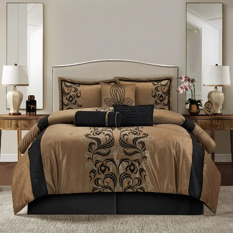 Goose down comforters known for their superior quality and insulationNanshing Irma 7-piece Comforter Set