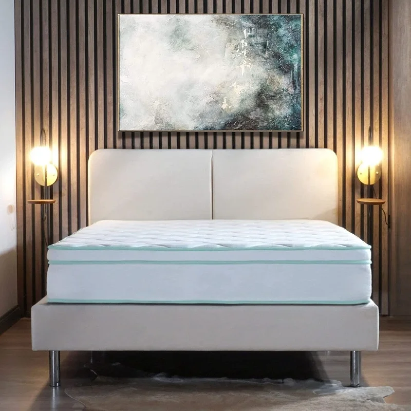 Latex mattresses with natural bounce and breathabilityQueen Size- 10-inch Cool Gel Memory Foam Innerspring Hybrid Mattress, Heavy-duty Tempered Steel Coils, Breathability