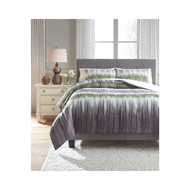 Latex - filled comforters with a bouncy texture and good supportSignature Design by Ashley Agustus 3-piece Comforter Set Latex - filled comforters with a bouncy texture and good supportSignature Design by Ashley Agustus 3-piece Comforter Set
